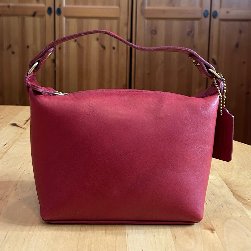 New Vintage Coach Classic Pouch Mini Red